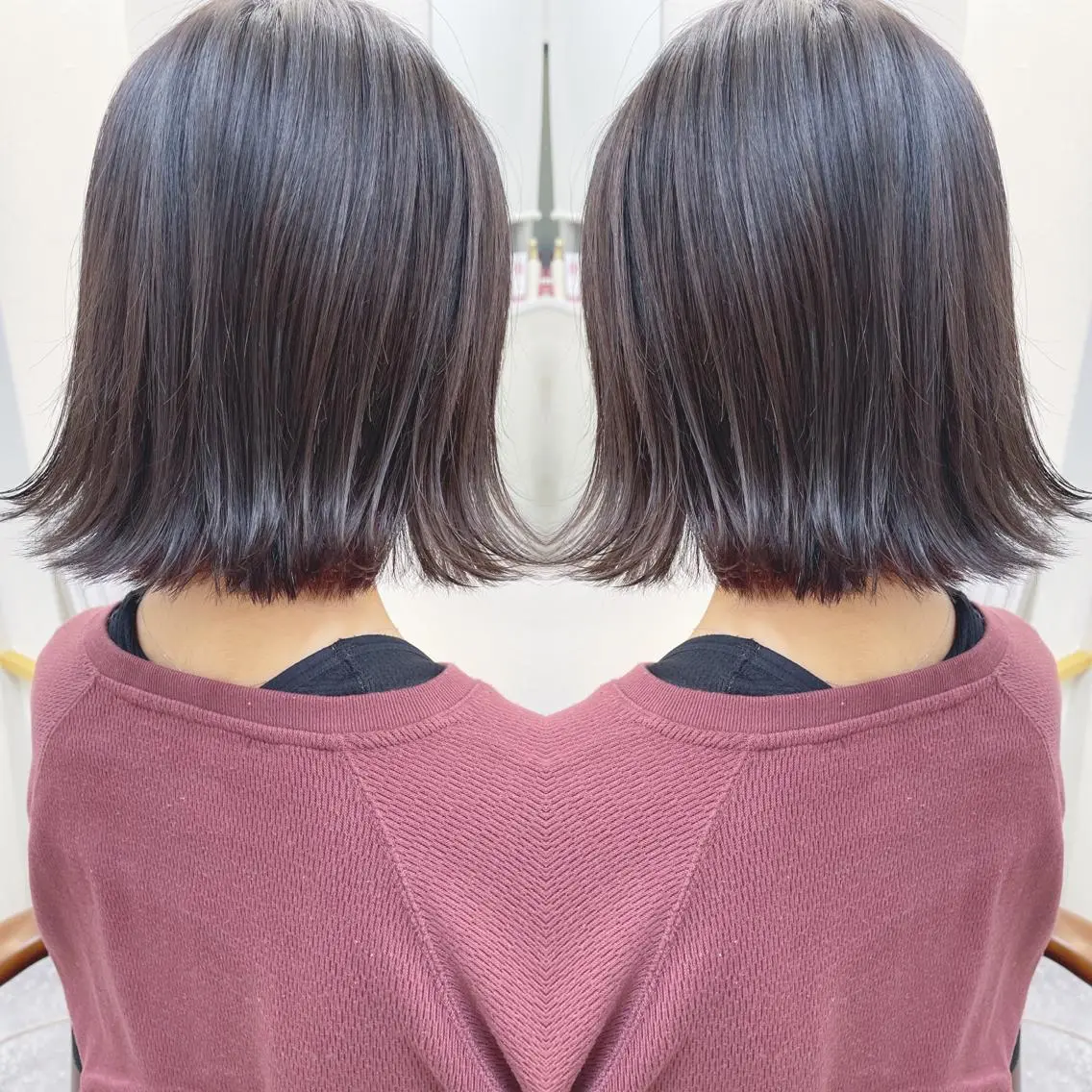 ショート ボブ 外ハネヘア カット トリートメント H (エイチ) 烏丸御池店のヘアスタイル