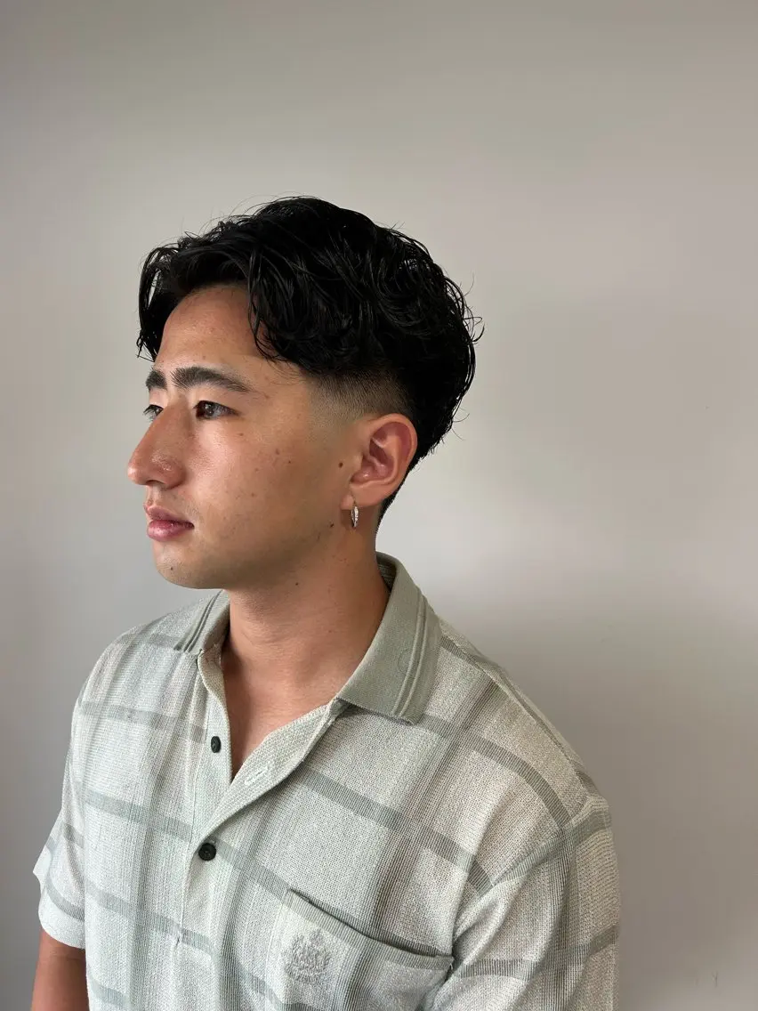 パーマ メンズ カット パーマ 相澤 拳のヘアスタイル