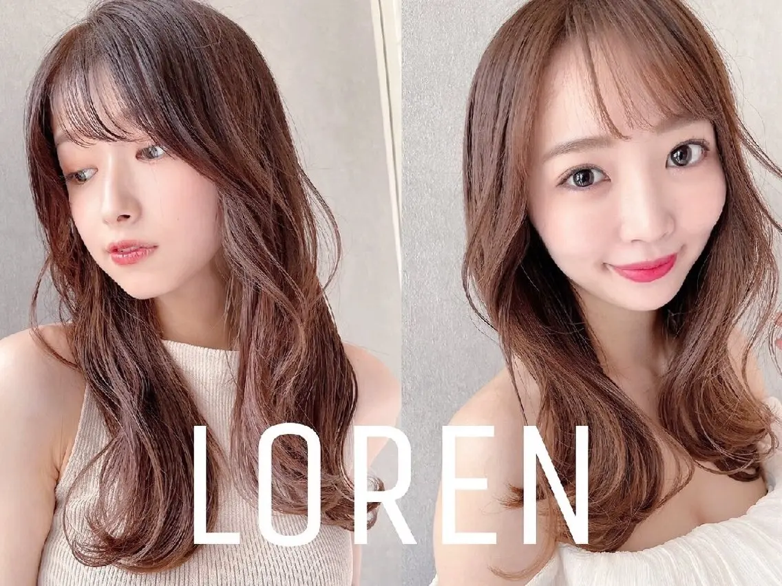 セミロング カット ヘアカラー 銀座デジパ×暖色艶髪 🍓ASUKAのヘアスタイル