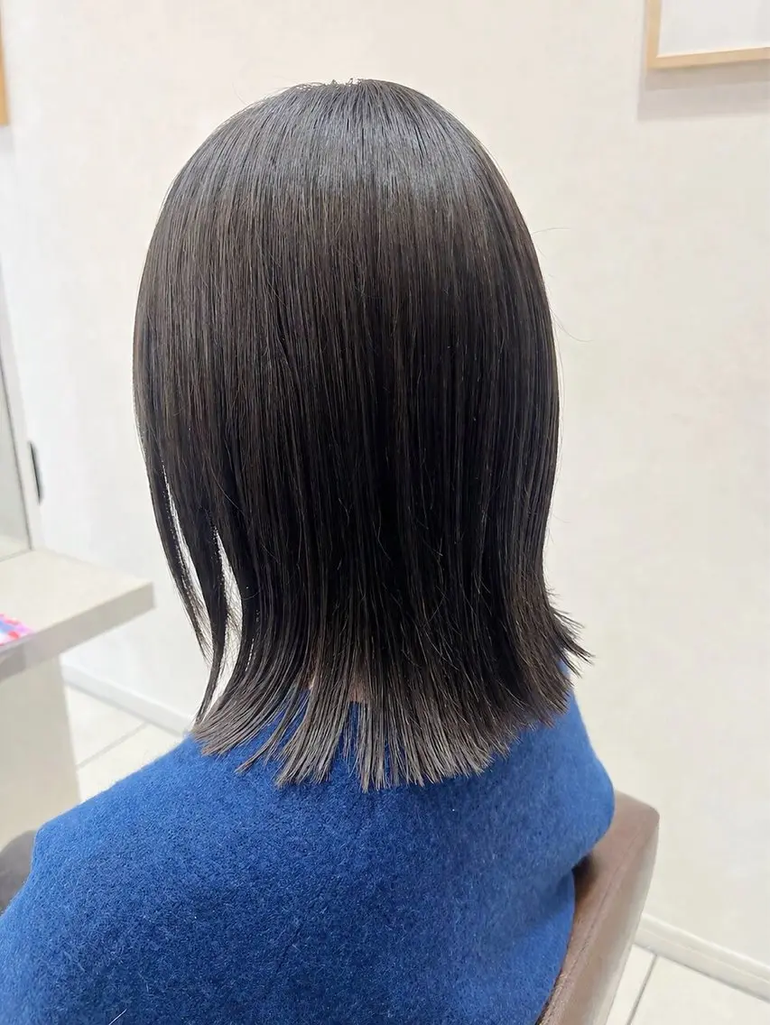 ミディアム ボブ 髪質改善 トリートメント カット トリートメント VANCOUNCIL 松本のヘアスタイル