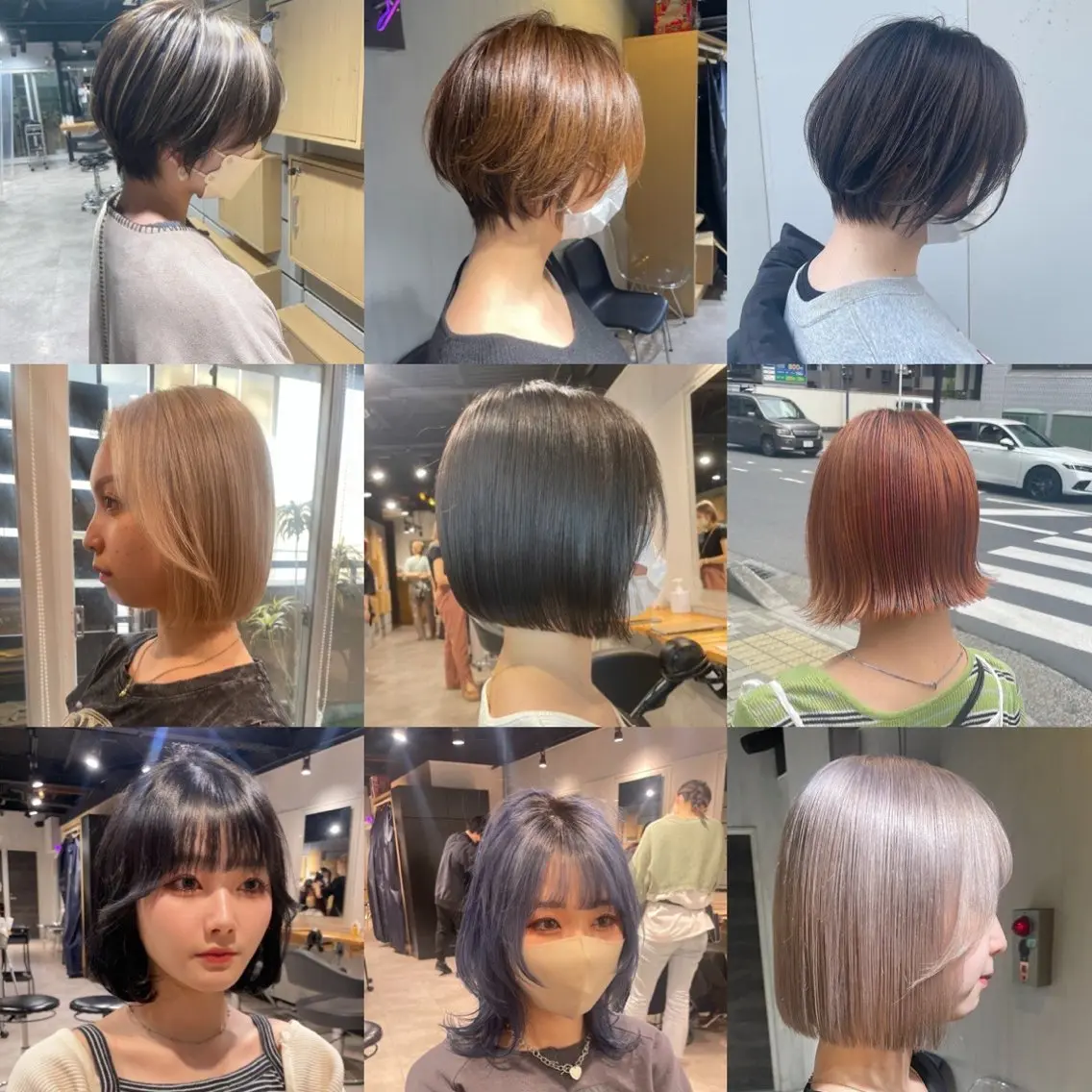 ショート カラー ヘアカラー トリートメント ヘッドスパ 🦋ハイトーンボブ ショート🦋トシキのヘアスタイル