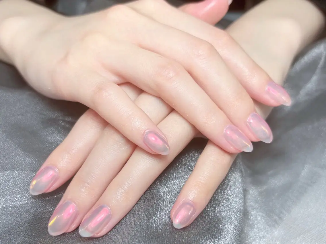 ネイル ハンドネイル H3 Nail Tsuki🦋💙のネイルデザイン