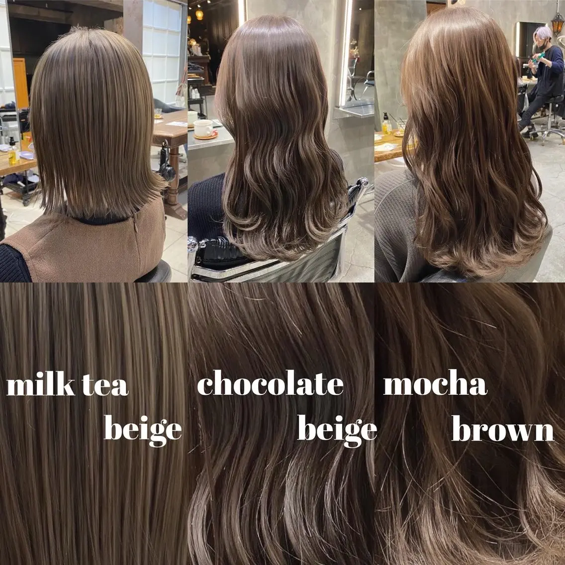 ロング カラー ベージュカラー ブリーチ ショコラベージュ ダブルカラー ブリーチなしカラー カット ヘアカラー 透明感カラー🌿 グレージュ🐺陽介のヘアスタイル