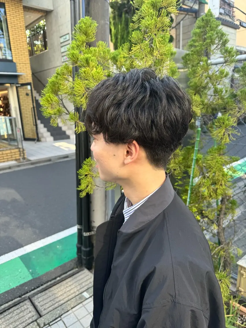 ショート パーマ ヘアアレンジ メンズ メンズパーマ カット パーマ ちこ .のヘアスタイル