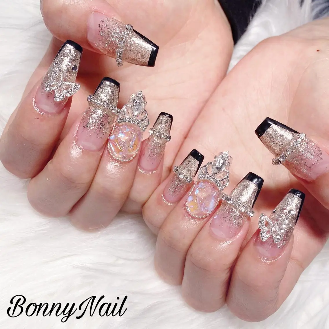 ネイル 長さ出し ネイルチップ Bonny Nailのネイルデザイン