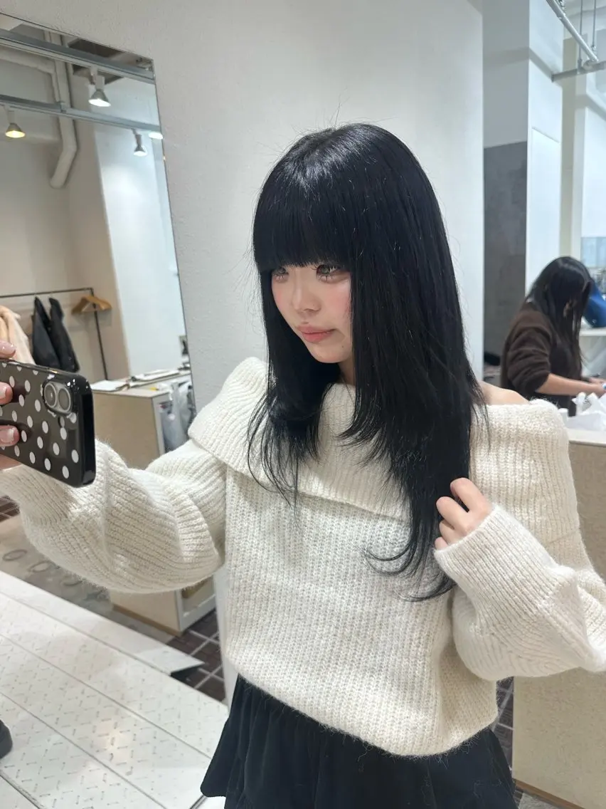 ロング カラー ブリーチ 透明感カラー ブリーチなしカラー 髪質改善 韓国風ヘア ヘアカラー 🪐ブリーチ/透明感 🪐HARUKAのヘアスタイル