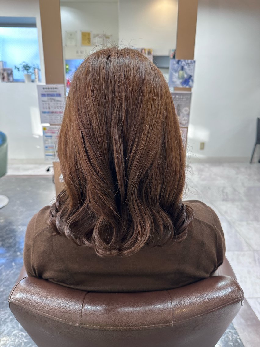 ミディアム カット パーマ Lantana 未南海のヘアスタイル