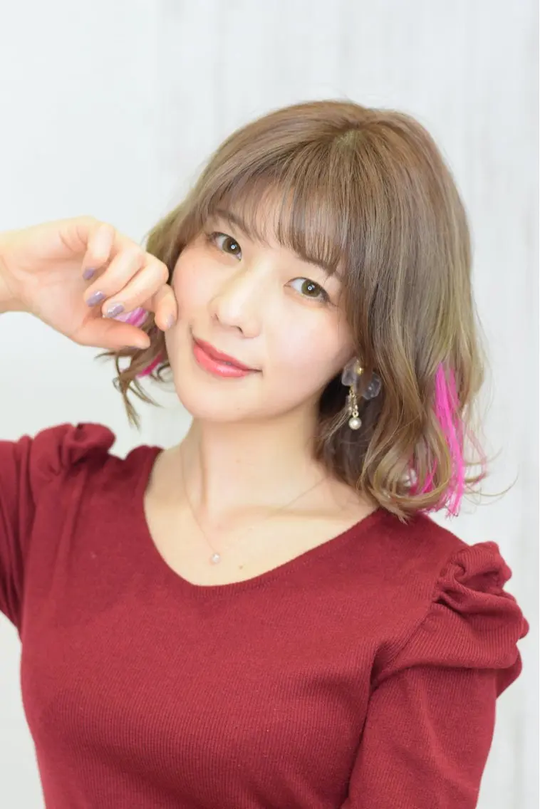 ミディアム カット ヘアカラー トリートメント 石沢 知康のヘアスタイル