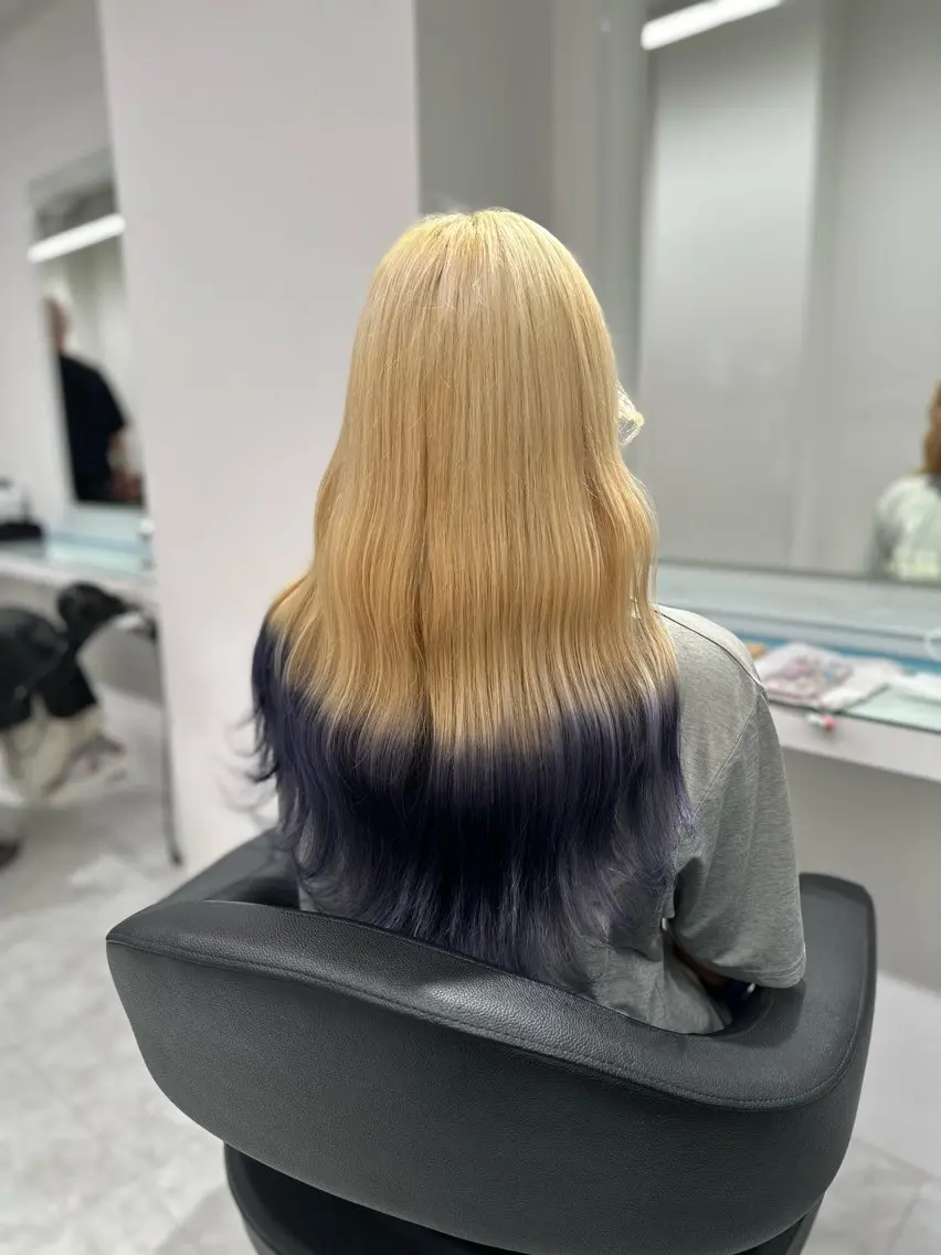 セミロング カラー ヘアカラー トリートメント ヘッドスパ ヘアセット ❄最強かわいいカラー ❄️MINA❄️のヘアスタイル