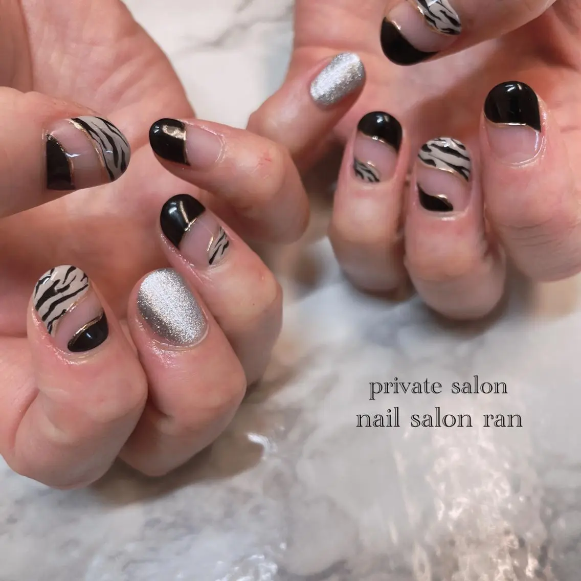 ネイル アニマル柄 nailsalon ranのネイルデザイン