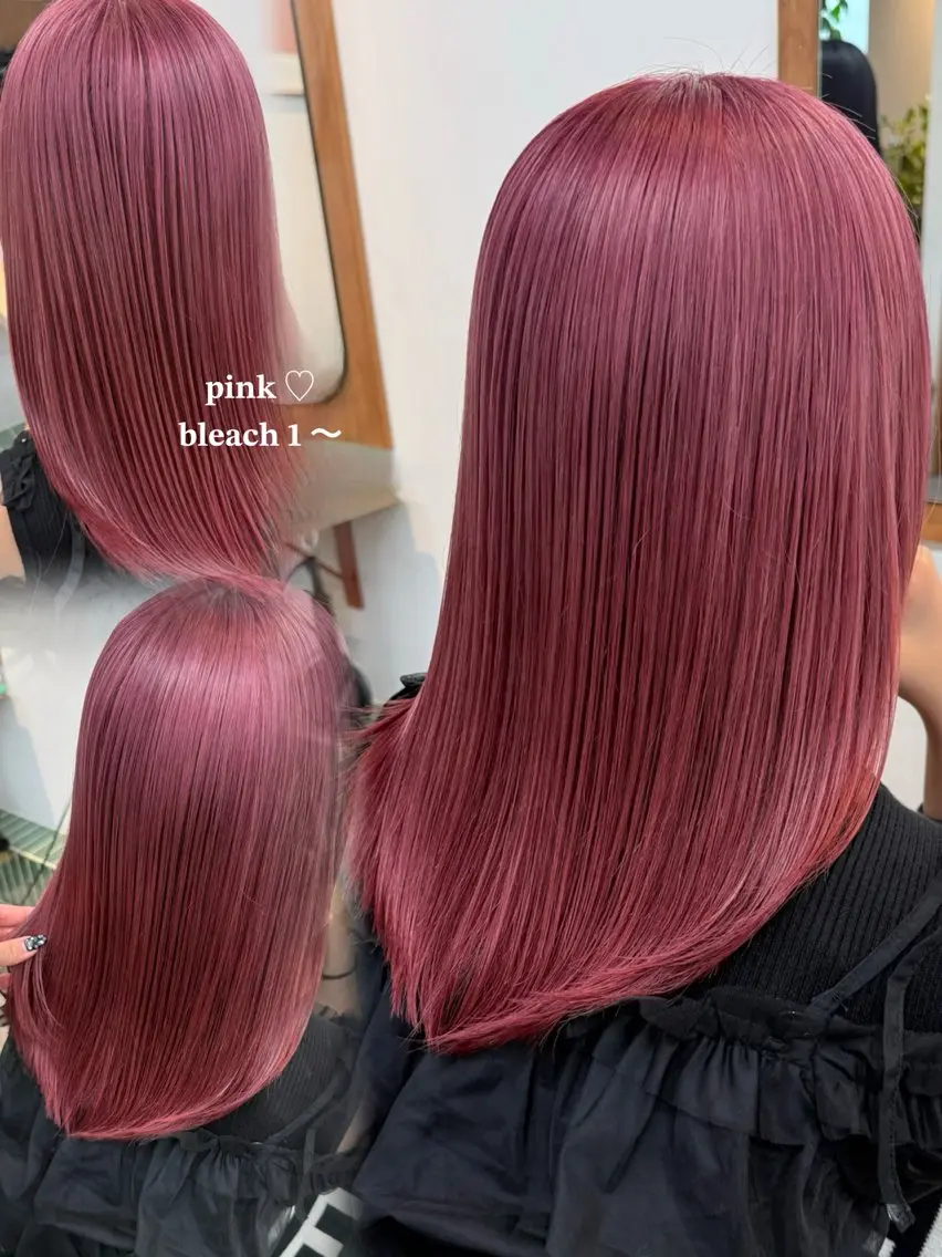 セミロング カラー ヘアアレンジ カット ヘアカラー トリートメント 💎ハイトーン/ 艶カラー💎souのヘアスタイル
