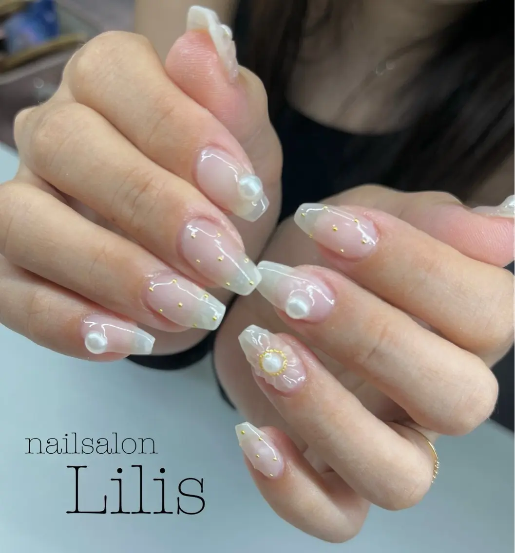 ネイル 持ち込み シンプルネイル nailsalon Lilisのネイルデザイン