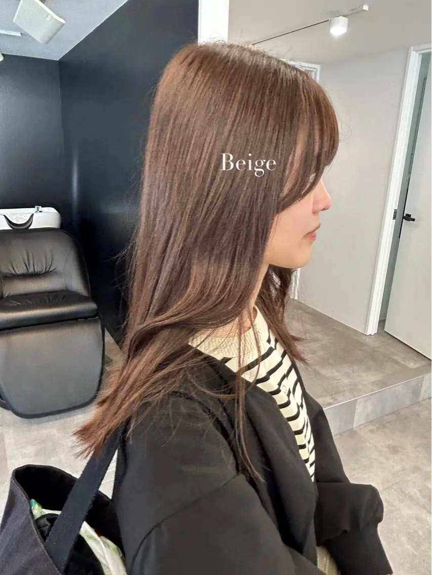 ロング カラー ブリーチ ブリーチなしカラー カット ヘアカラー 暖色･似合わせカラー (廣石沙英🎀)のヘアスタイル