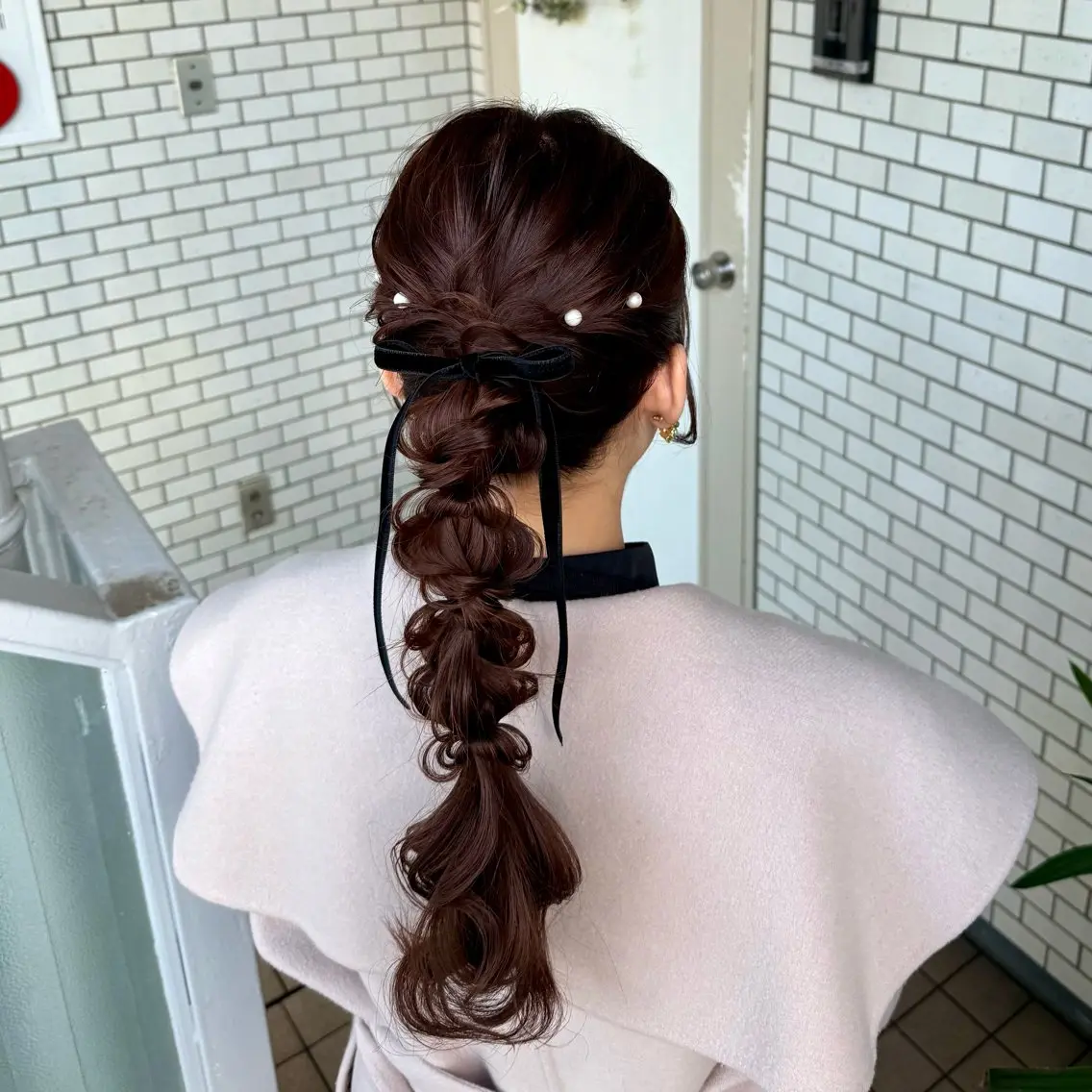 ロング ヘアアレンジ 成人式 ハーフアップ 結婚式・ブライダル 卒業式のヘアスタイル 褒められヘアメイク /ボブ女子🐶みおのその他イメージ