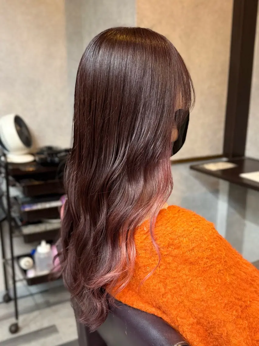 セミロング カラー カット ヘアカラー 井上 武輝のヘアスタイル