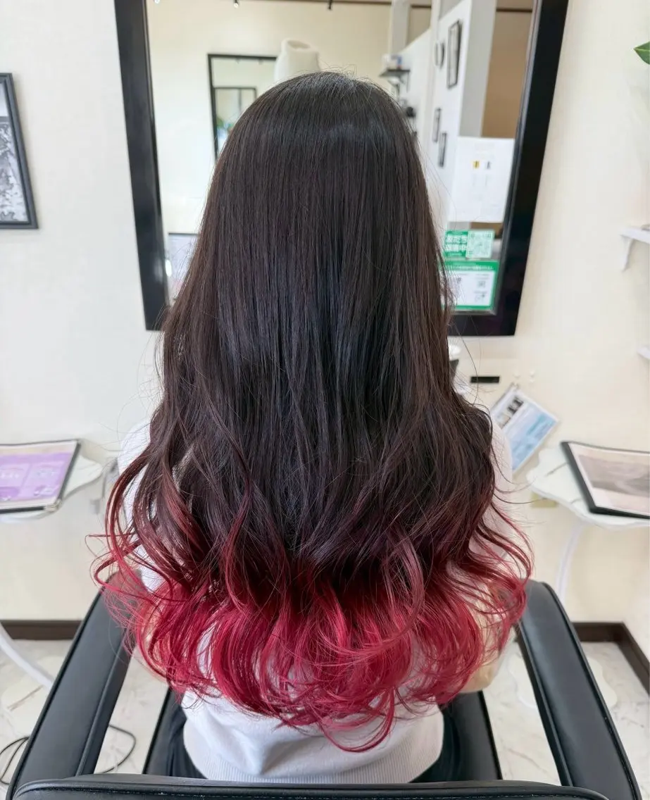 カラー ヘアカラー 芦川 愛夏のヘアスタイル