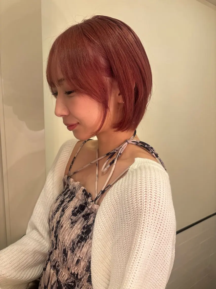 カラー ヘアカラー 🪺透明感カラー/ 暖色/カエデ🪺のヘアスタイル