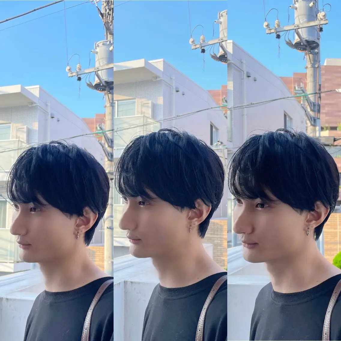 ショート カラー メンズ ブリ—チ🌈カラ— 🌀パ—マ🌿ちえのヘアスタイル