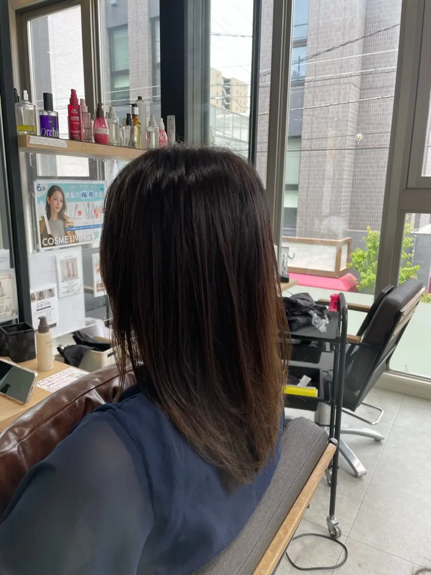 セミロング レイヤーカット 大橋広人/クム川越 /小顔レイヤーのヘアスタイル