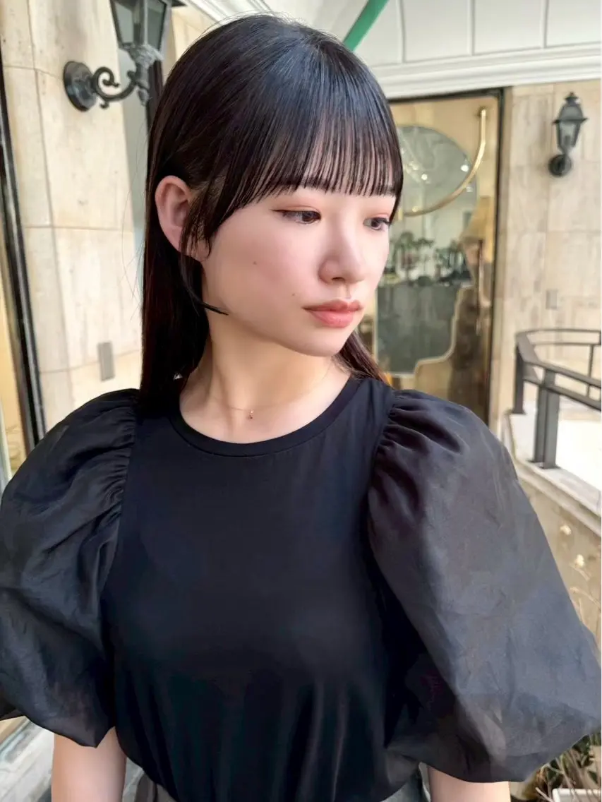 【前髪ストレート】+【前髪カット】+【ケアカラー】+【美髪ケア7 stepトリートメント】🧴🫧の写真