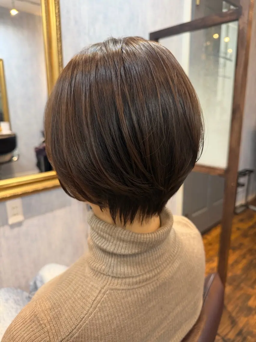 ショート くびれヘア ショートヘア カット ヘアカラー トリートメント 💓永坂　美由紀💓 Aujuaソムリエのヘアスタイル