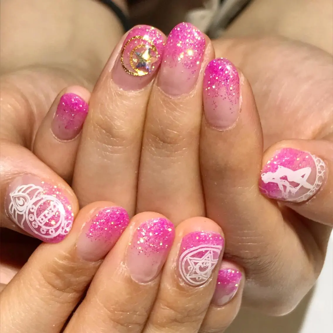 ネイル グラデーション ラメ(グリッター) ラメグラデーション YUN 💅のネイルデザイン