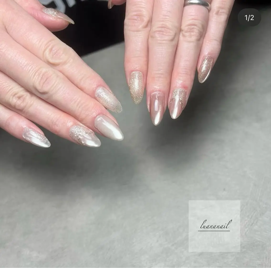 ネイル アートネイル マグネットネイル luana nailのネイルデザイン