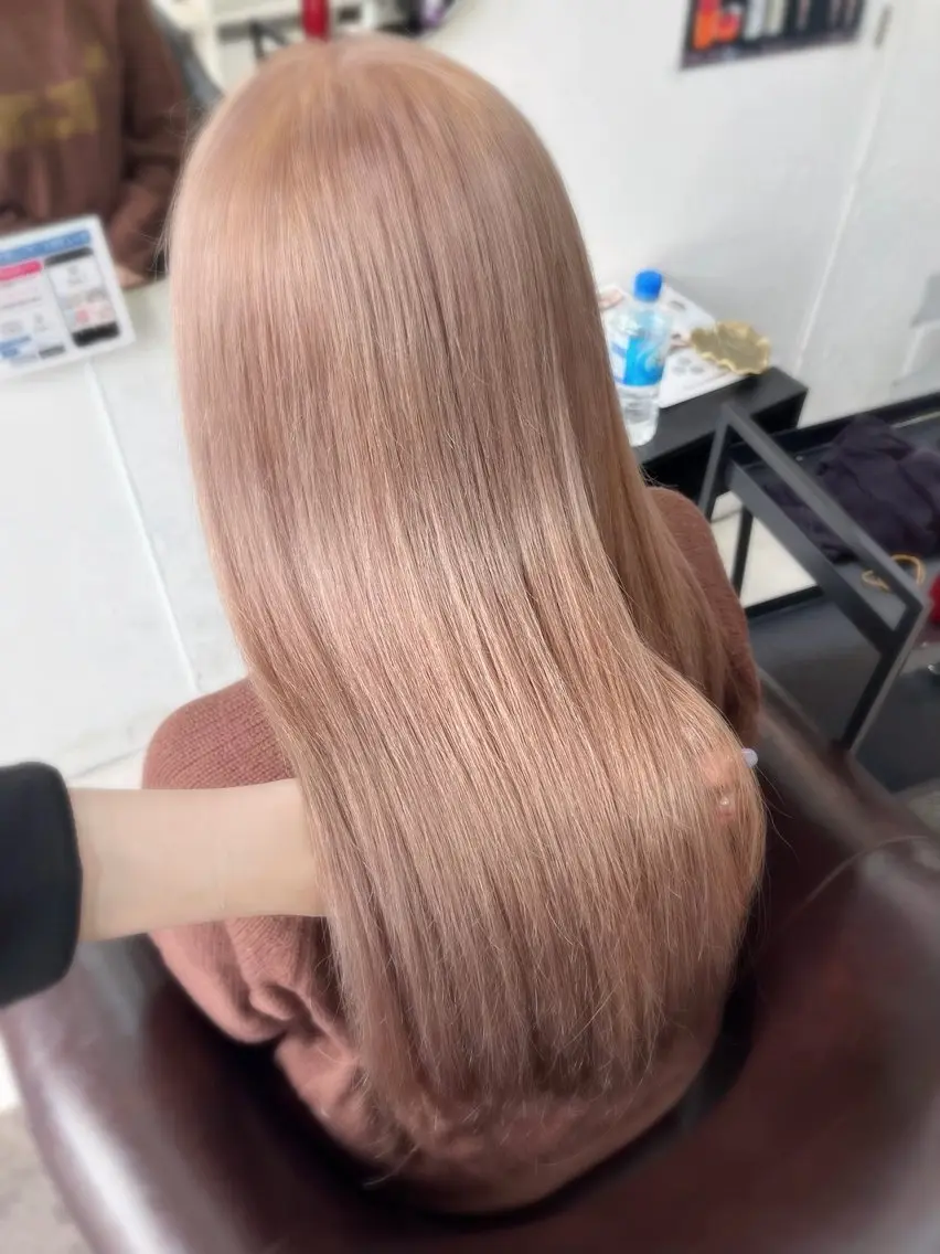 ロング カラー ヘアカラー トリートメント ブリーチ 💕カット 💕みゆう💕大宮のヘアスタイル