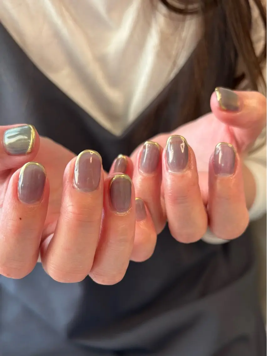 ネイル フレンチネイル ミラーネイル ハンドネイル nails 🎀meのネイルデザイン