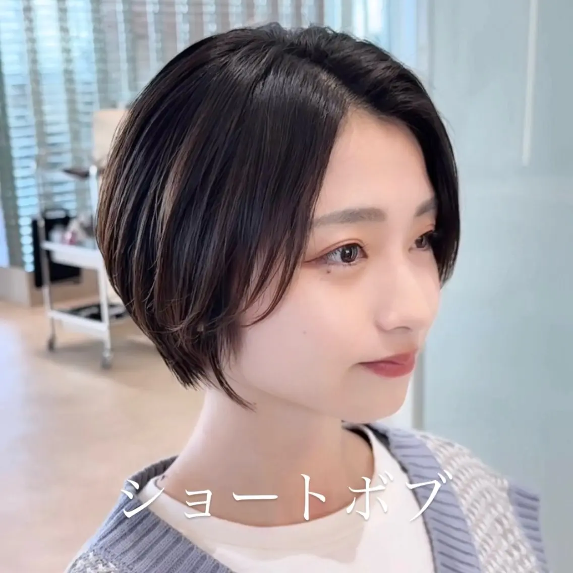 ショート カラー ショートボブ 丸みショート ボブ ショートヘア カット ヘアカラー トリートメント 渋谷ボブ特化 /田中航平のヘアスタイル