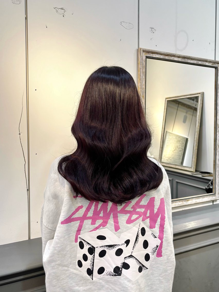 セミロング カラー ヘアカラー 関口 玲那のヘアスタイル
