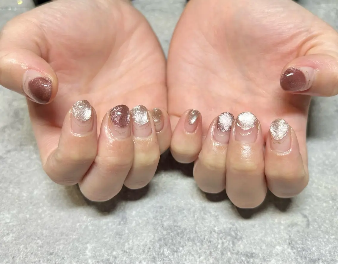 ネイル ニュアンスネイル midori Nanairo 京橋のネイルデザイン
