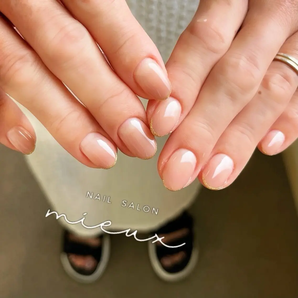ネイル ラメ(グリッター) ハンドネイル nailsalon mieuxのネイルデザイン