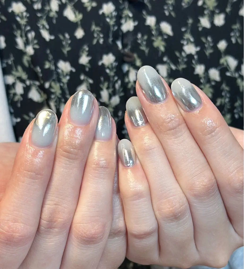 ネイル グラデーション ミラーネイル Grace nail ケイのネイルデザイン