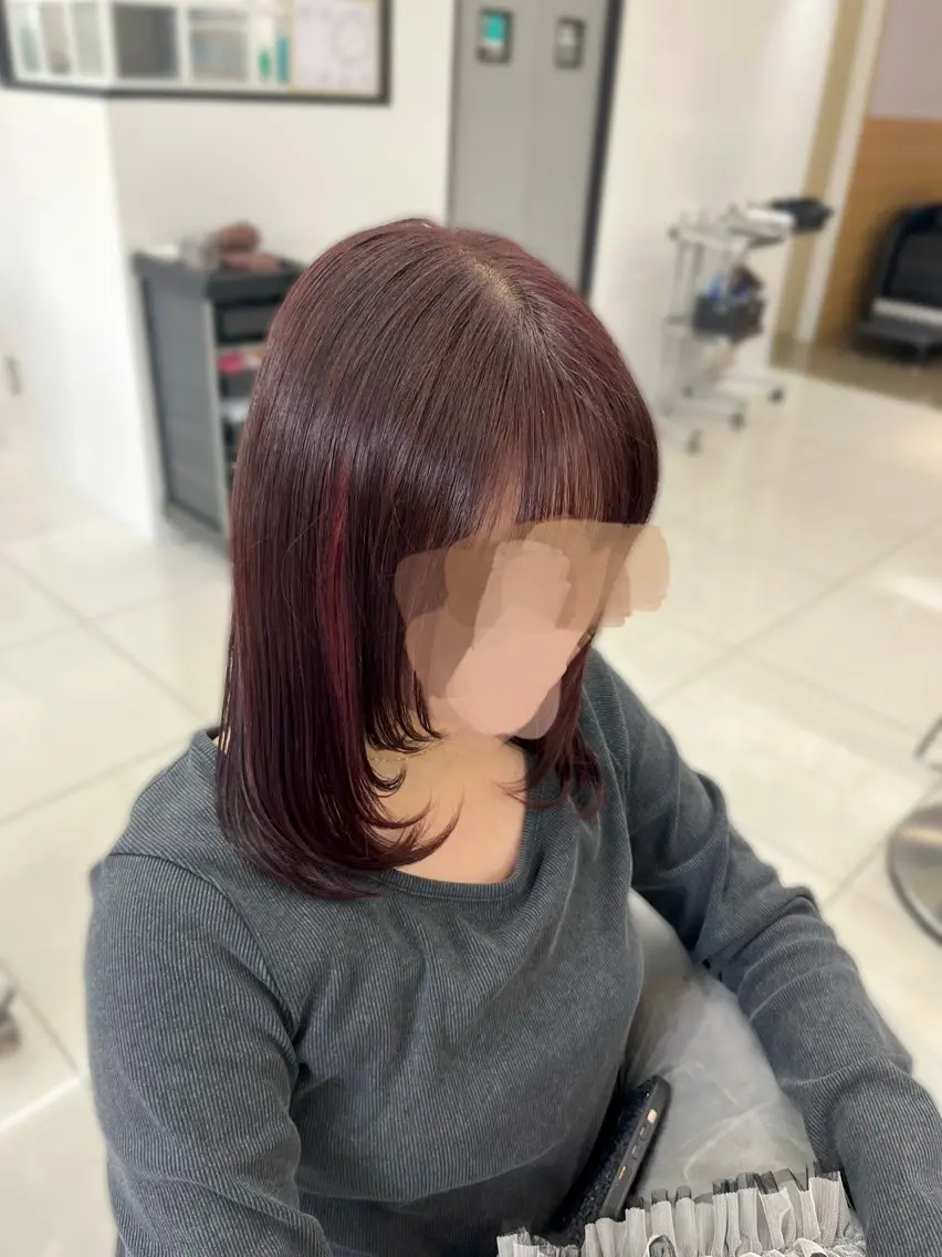 セミロング カラー ヘアカラー ブリーチなしWカラー /アレンジ/ユウミのヘアスタイル