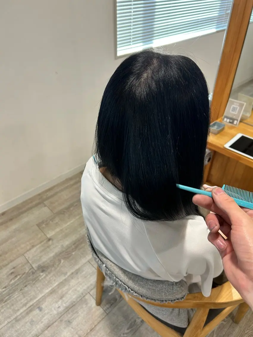 セミロング ヘアカラー 菊澤 拓也のヘアスタイル