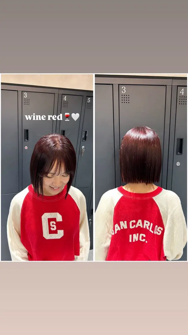 【💞🍒ブリーチ無し暖色カラー🍒💞】処理剤使用⭐️の写真