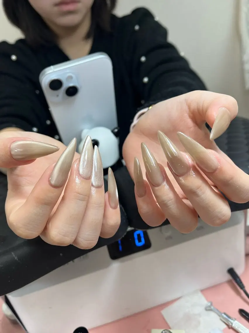 ネイル チークネイル 桜ネイル 長さ出し フットネイル ジェルネイル ハンドネイル Maika's nailのネイルデザイン