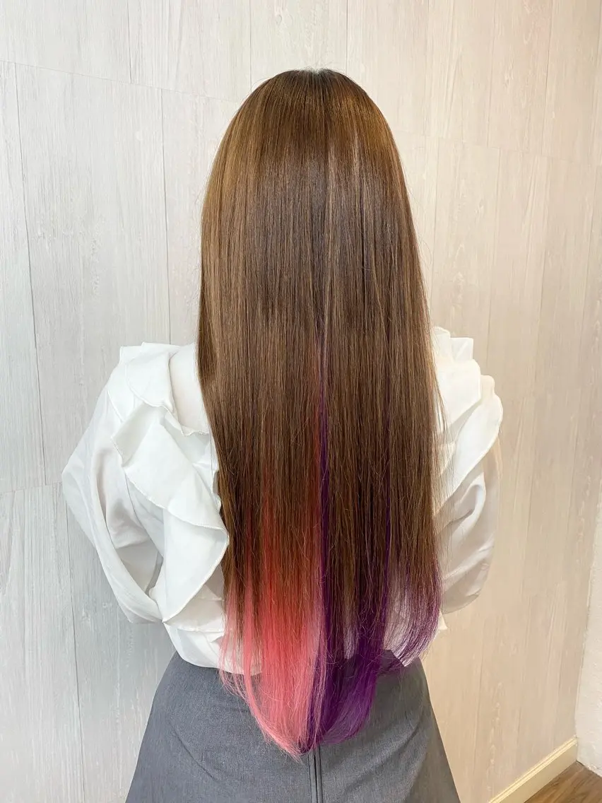 ロング シールエクステ ボブ エクステ ロング エクステ GLOSS♡ ヤマガミコウジのヘアスタイル