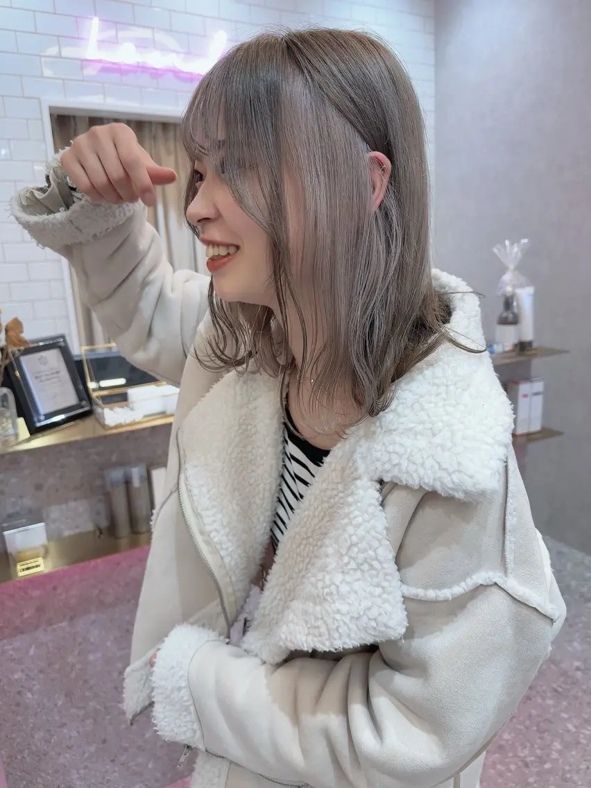 セミロング 縮毛矯正 塚本 征也のヘアスタイル