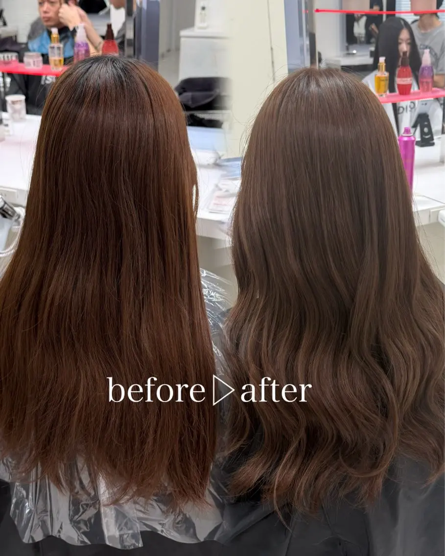 ロング カラー ヘアカラー 🍀ブラウンベージュ sakura🍀のヘアスタイル
