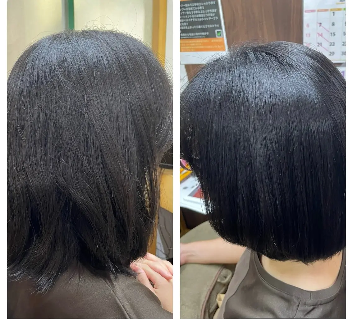ミディアム パーマ トリートメント katae sayoriのヘアスタイル