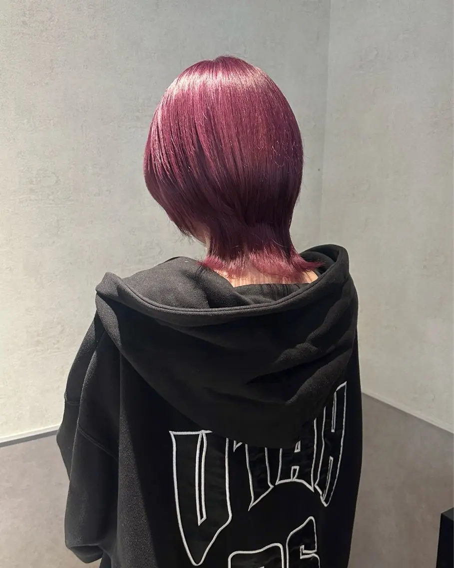 ショート カラー ピンクカラー ヘアカラー 🎀透明感˖⊹あすか 東橋本🪄︎︎⸝‪⸝のヘアスタイル