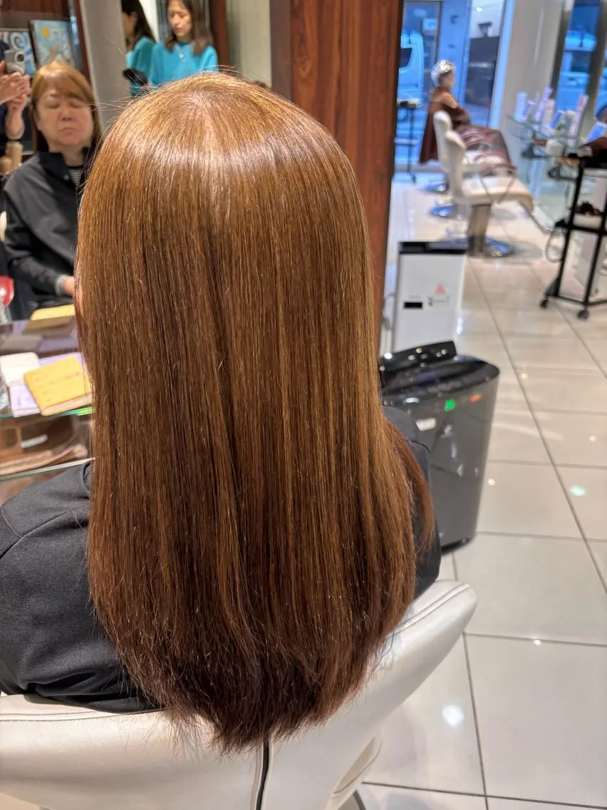 ロング カット 縮毛矯正 トリートメント ヨウコ YOKOのヘアスタイル