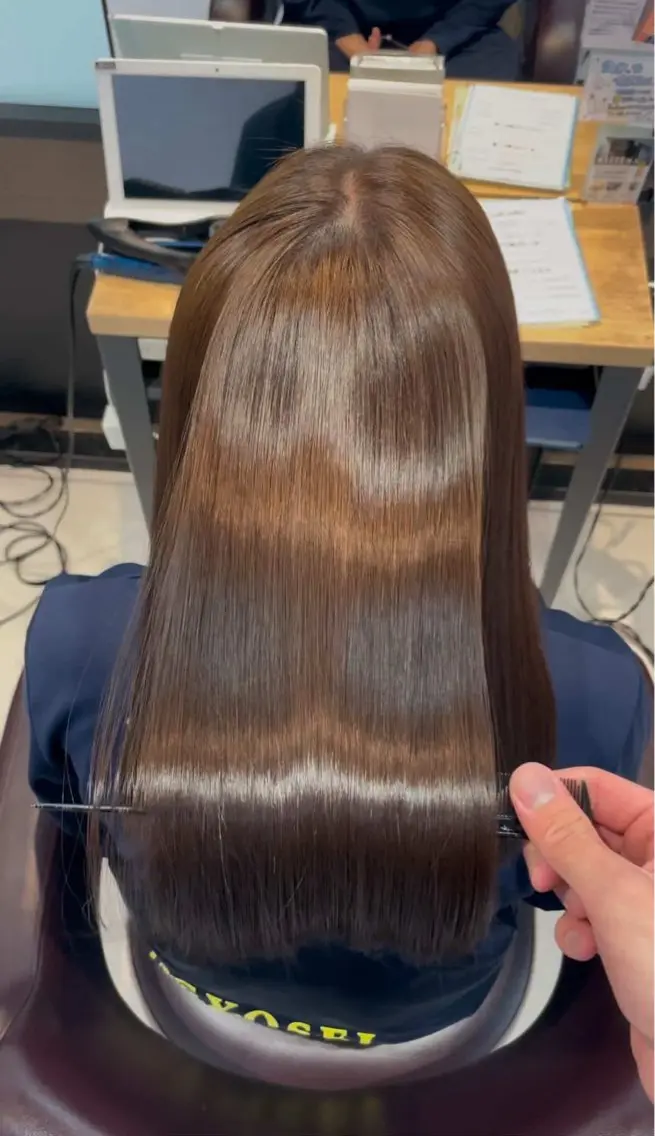ロング キッズ ヘアカラー 🫧❤️暖色艶カラ ー❤️🫧Kyaraのマツエク・マツパデザイン