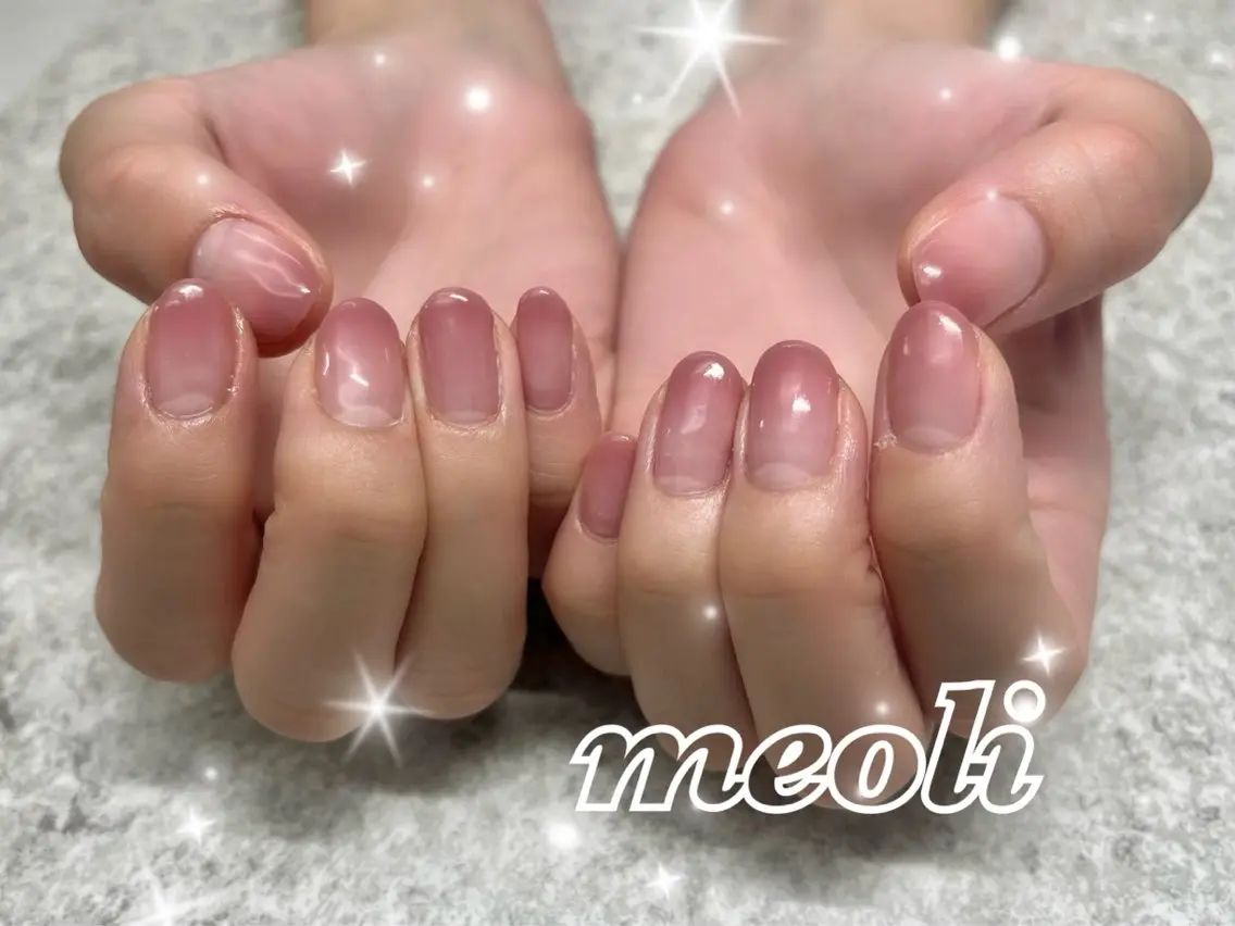 ネイル グラデーション ピンク nail salon meoli　アヤのネイルデザイン