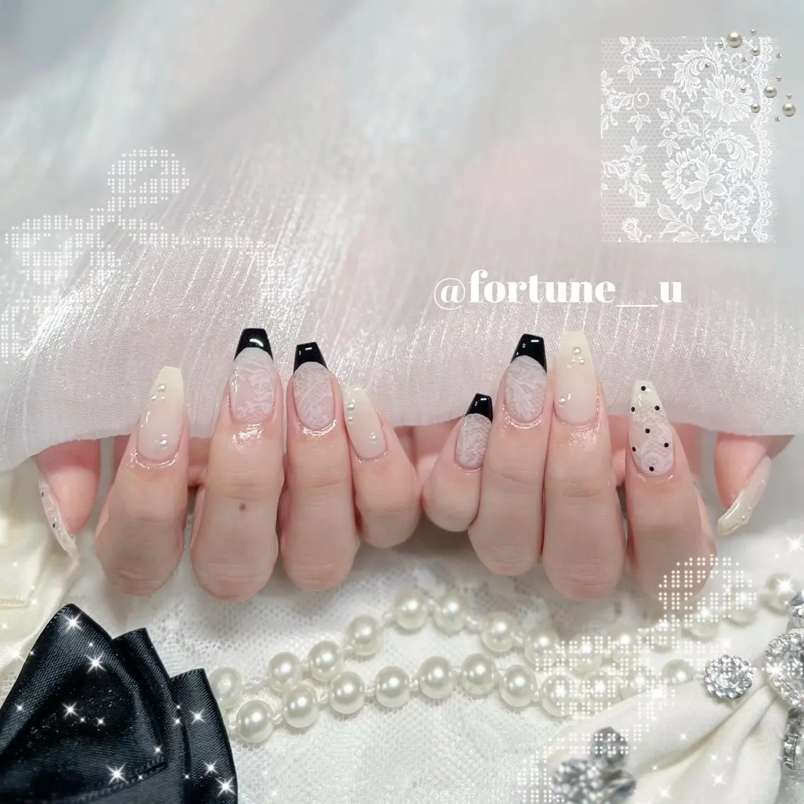 ネイル ドット ガーリー 韓国ネイル 持ち込み ワンホンネイル ハンドネイル 💜✩.* Yuuna💜のネイルデザイン