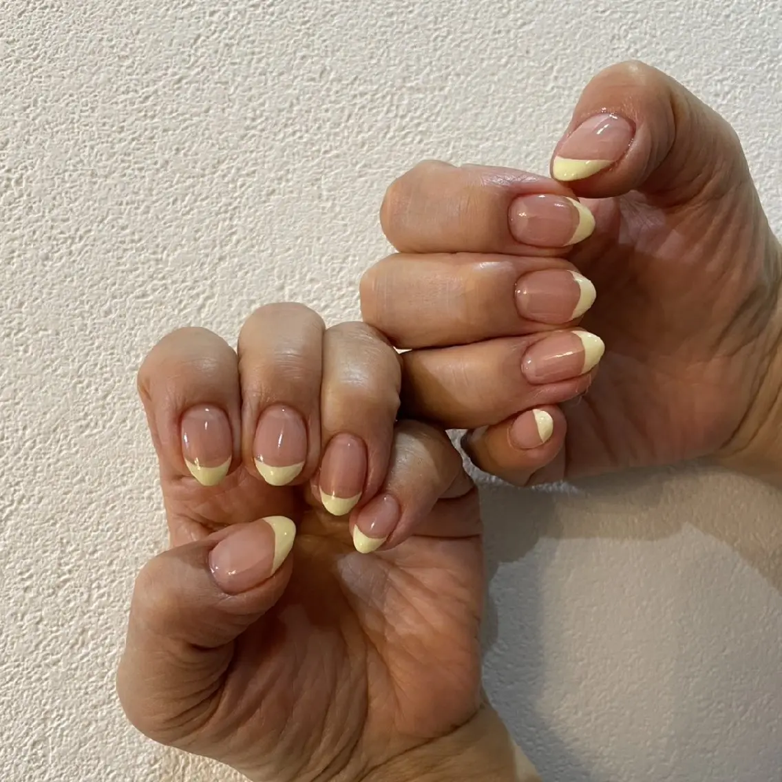 ネイル フレンチネイル 春ネイル eub. kanamoriのネイルデザイン