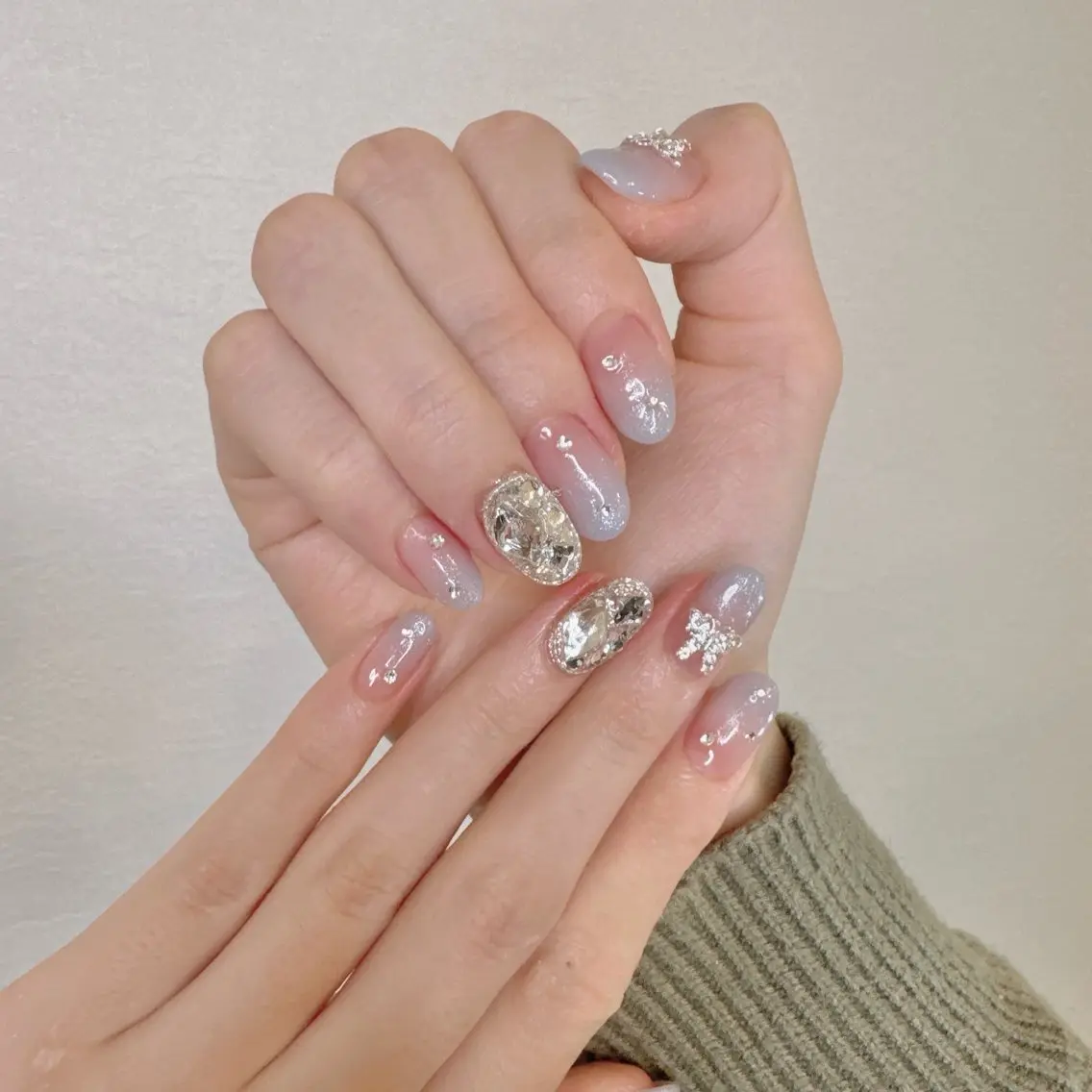 ネイル ハンドネイル 韓国ネイル/ワンホン ネイル🎀表参道3分のネイルデザイン