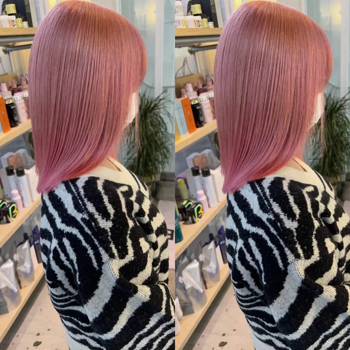 ミディアム カラー ヘアカラー yoriダブルカラー 代表すがわらのヘアスタイル